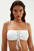 Eros 2027 Beyaz Straplez Bikini Takımı thumbnail 2
