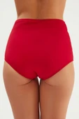 Eros 2512 Koyu Kırmızı Yüksek Bel Bikini Altı thumbnail 3