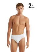 Blackspade 9625 2'Li Paket Beyaz Pamuklu Erkek Slip thumbnail 2