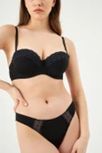 Eros 904 Siyah Rowena Straplez Çıkartılabilir Kap Sütyen Takımı thumbnail 3