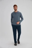 Eros 27152 Mavi Pamuklu Erkek Pijama Takımı - 1
