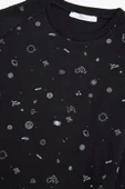 Eros 29223 Siyah Pamuklu Uzay Desenli Çocuk Pijama Takımı - 2