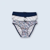 Pierre Cardin 2700 Flowers 3'Lü Ekonomik Paket Pamuklu Basic Brief Külot - 2