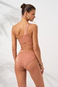 Pierre Cardin 231227 Bronz İconic Tek Omuz Bağlamalı Bikini Takım - 2