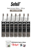 Selsil Genel Amaçlı Silikon 7 AL 6 ÖDE 280 gr ve rosie pamuk thumbnail 1
