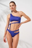 Pierre Cardin 231227 Saks İconic Tek Omuz Bağlamalı Bikini Takım - 1