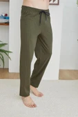 Kly 200 Haki Pamuklu Battal Tek Alt Pantalon - 1