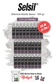 Selsil 500 gr, 25 AL 21 ÖDE Silikonize Mastik, Beyaz ve rosie pamuk thumbnail 1