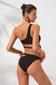 Pierre Cardin 231227 Siyah İconic Tek Omuz Bağlamalı Bikini Takım - 2
