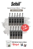 Selsil Genel Amaçlı Silikon 11 AL 9 ÖDE 280 gr ve rosie pamuk thumbnail 1