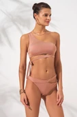 Pierre Cardin 231227 Bronz İconic Tek Omuz Bağlamalı Bikini Takım - 4