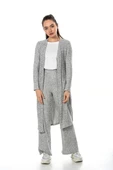 Louren 116 Gri Pamuklu 3'Lü Kadın Pijama Takımı - 1