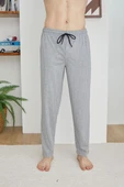 Kly 200 Gri Pamuklu Battal Tek Alt Pantalon - 1