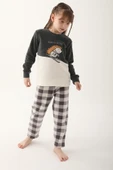 Arnetta Antrasit Renk Anne Kız Garson Polar Pijama Takımı thumbnail 1
