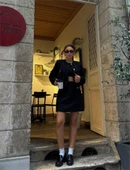 CHANEL CROP CEKET-KISA ETEK TAKIM - Siyah - 3
