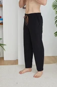 Kly Siyah Renk Erkek Polar Tek Alt Pantolon - 1
