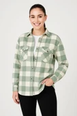 Uzun Kollu Oduncu Gömlek - Su Yeşili thumbnail 4