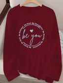 Kadın Uzun Kollu Bisiklet Yakabe Youdesenli Viskon Bluz thumbnail 3