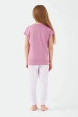 Frozen Pembe Renk Kız Çocuk Kısa Kollu Pijama Takımı thumbnail 3