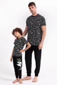 Roly Poly 2738 Siyah Renk Baba Oğul Pijama Takımı thumbnail 1