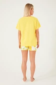 Roly Poly 3086-S Sarı Pamuklu Kadın Şort Takım thumbnail 6