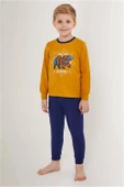 ROLY POLY UZUN KOLLU ERKEK ÇOCUK PİJAMA TAKIMI HARDAL thumbnail 2