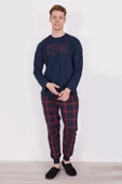 Arnetta Lacivert Renk Erkek Battal Pijama Takımı thumbnail 1