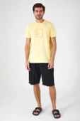 Arnetta Sarı Renk Erkek Bermuda Şort Takımı thumbnail 2
