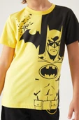 Looney Tunes 1557 Batman Sarı Renk Erkek Çocuk Kısa Kollu İkili Pijama Takımı - 2