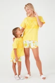Roly Poly 3086-S Sarı Pamuklu Kadın Şort Takım thumbnail 1