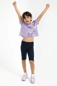 Roly Poly 2775 Lila Pamuklu Kız Çocuk Bermuda Takım - 2