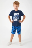 Roly Poly 3042 Lacivert Renk Baba Oğul Bermuda Pijama Takım - 3