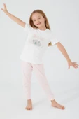 ROLY POLY ANNE KIZ KISA KOL PİJAMA TAKIMI PEMBE - 3