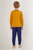 ROLY POLY UZUN KOLLU ERKEK ÇOCUK PİJAMA TAKIMI HARDAL thumbnail 5