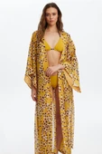 Louren 5613 Desenli Uzun Kimono Pareo thumbnail 1