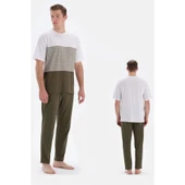 Eros 33090 Pamuklu Kısa Kollu Erkek Pijama Takımı YEŞİL - 2