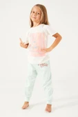 Looney Tunes 1565 Pamuklu Kısa Kollu Kız Çocuk Pijama Takımı KREM - 2