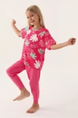 Roly Poly 3386 Pamuklu Anne Kız Kısa Kollu Kız Garson Pijama Takımı thumbnail 2