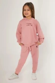 Us Polo 1662 Pembe Renk Kız Çocuk Eşofman Pijama Takımı - 1