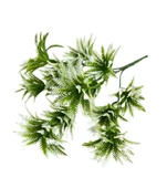 Yapay Çiçek Plastik Demet Yeşil Beyaz Mini Sıkas Demeti Garnitür Aradal Dekoratif Yapay Bitki thumbnail 2