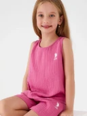 Us Polo 1445 Kız Çocuk Garson Şortlu Pijama Takımı - 1