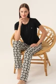 Arnetta 2895 Kısa Kollu Kadın Pijama Takımı SİYAH - 2