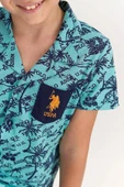 Us Polo 820 Yeşil Renk Erkek Çocuk Pijama Takımı - 1