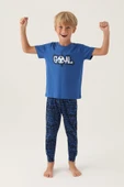 Roly Poly 3344 Pamuklu Kısa Kollu Erkek Garson Pijama Takımı SAKS - 2
