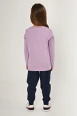 Us Polo 1602 Lila Renk Kız Çocuk Pijama Takımı - 4