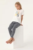 Arnetta 2871 Pamuklu Anne Kızl Kısa Kollu Kız Çocuk Pijama Takımı - 3