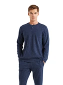 Blackspade 40584 Uzun Kollu Patlı Erkek Pijama Takımı LACİVERT - 3