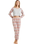 Blackspade Kadın Pijama Takımı 60492 - Gri Melanj GRİ thumbnail 1