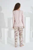 Etoile 98409 Pamuklu Uzun Kollu Kadın Pijama Takımı PEMBE - 3