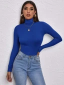 Kadın Uzun Kollu Balıkçı Yaka Viskon Bluz thumbnail 4